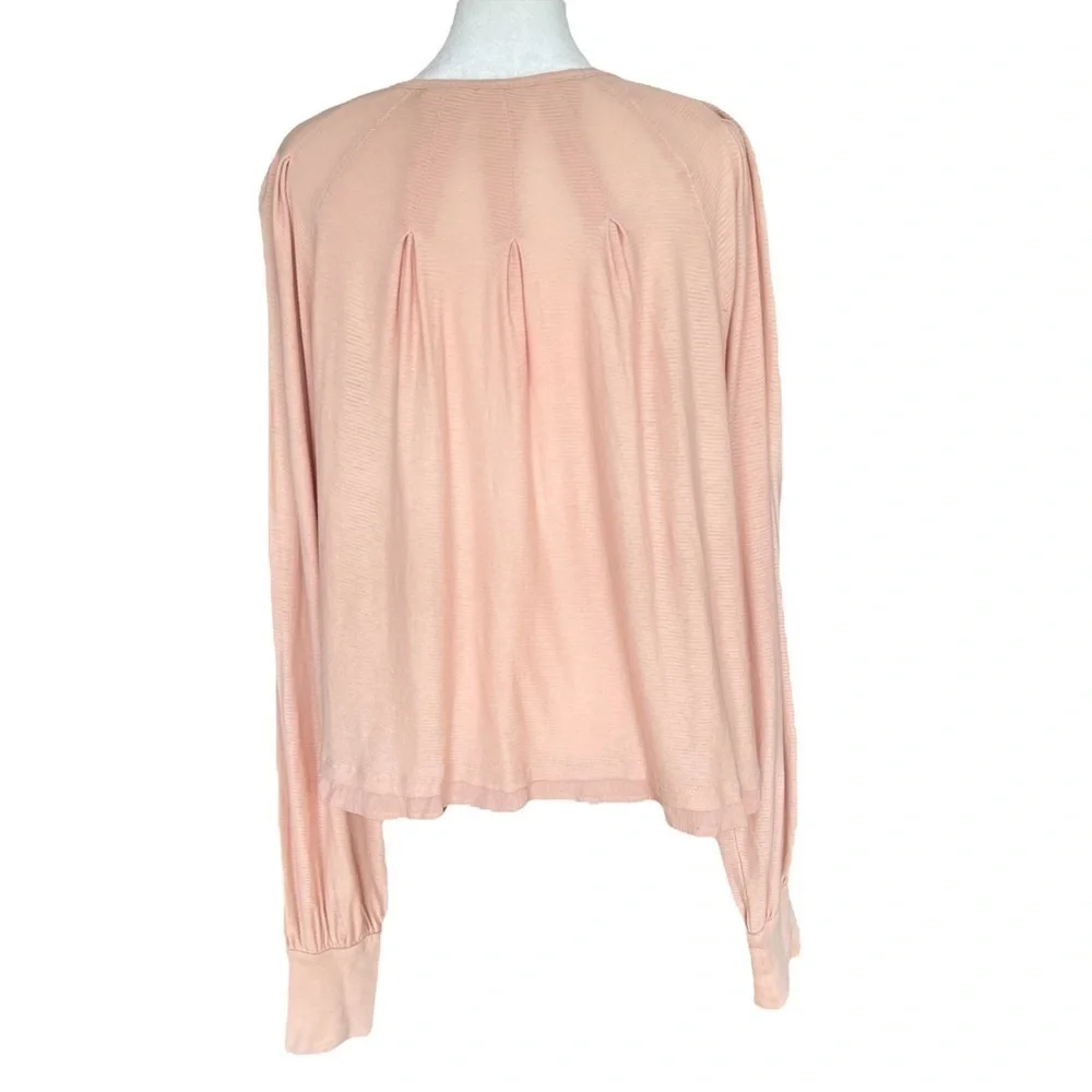 FREE PEOPLE Billie Ribbed Blouson Top